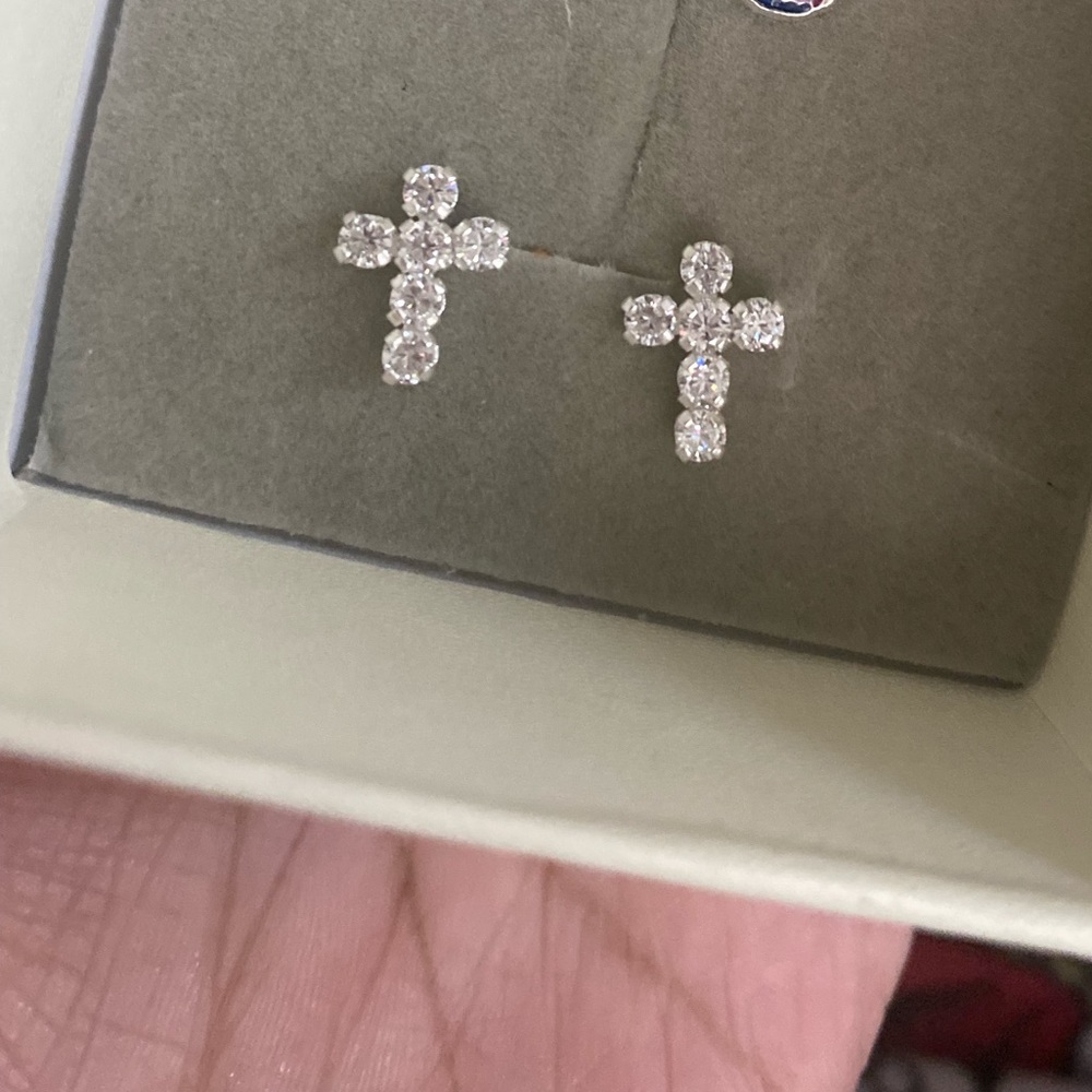 Silver earrings